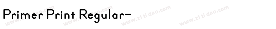 Primer Print Regular字体转换